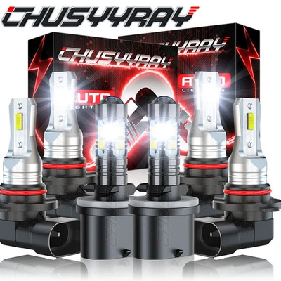 PARA Buick Rendezvous 2002-2007 Faro LED HAZ ALTO BAJO Faros antiniebla Bombillas Foto 1 de 4