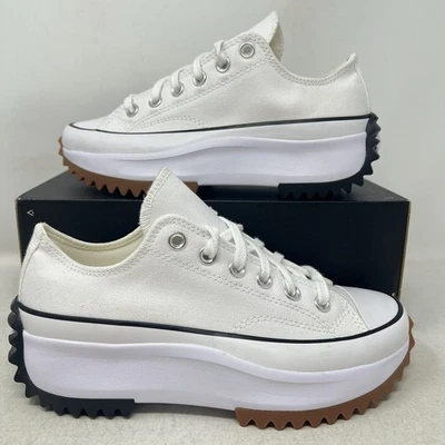 Converse Run Star Hike Platform lift Low Canvas White Women's 7 Shoes B grade - Image 1 of 4