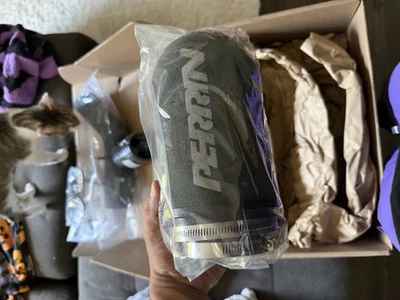 Perrin Cold Air Intake Kit For Subaru 2008-2015 STi 2008-2014 WRX Black - Image 1 of 4