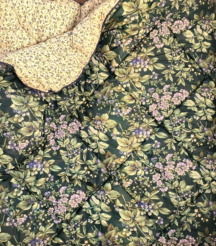 Edredón Laura Ashley Bramble Tamaño Completo Reversible Excelente Estado Hecho en EE. UU. Foto 1 de 4
