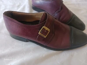 Bruno Magli Colorblock Lace-Up Leather Dress Shoes Oxfords Italy 8.5 M - Picture 1 of 7