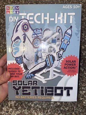 DIY Tech-Kit Solar YetiBot Build Your Own Yeti Robot ~ Powered By The Sun. New! - Image 1 of 4