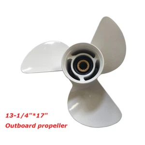 13-1/4"*17"-K Outboard Propeller 3 Blades 60-115HP 15 Teeth Aluminum Alloy - Foto 1 di 6