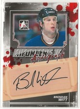 2013-14 ITG Enforcers Autographs #ABW Brendan Witt In The Game AUTO