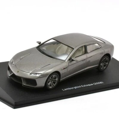 Lamborghini Estoque (2008) Grey 1:43 Die-cast Model Perspex Case & Stand Altaya - Image 1 of 4