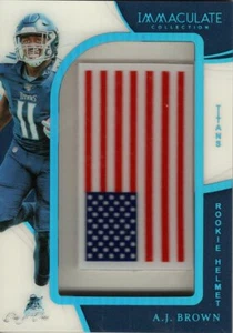 A.J. Brown Football Panini #RH-14 Rookie Helmet Flag 1 of 1MEM Tennessee Titans - Picture 1 of 2