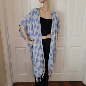 Free People Fringed Kimono Duster One Size - Picture 1 of 11