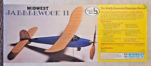 Midwest Products JABBERWOCK II Rubber Power Free Flight Balsa Model Airplane Kit - Picture 1 of 14