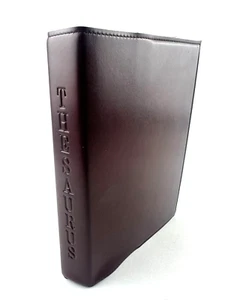 Roget's II: The New Thesaurus, Houghton Mifflin 1980 Maroon Leather Cover Index - Picture 1 of 11