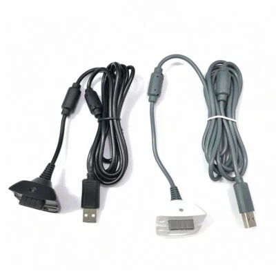 USB Charging Cable Lead Adapter Charger for Xbox 360 Wireless Gamepad Controller - Image 1 of 4