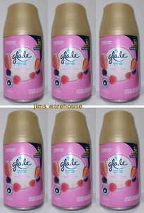 Glade Automatic Spray Refill Air Freshener Bubbly Berry Splash 6.2oz 70 Day 6 pk - Picture 1 of 4