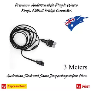 Waeco 12V Cable Cord Lead with Anderson style Plug to Fit Kings Oztrail Fridge - Picture 1 of 2