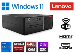Lenovo ThinkCentre V530s - Very Fast - i7-9700 64GB RAM 2TB SSD WIFI Windows 11 - Picture 1 of 5