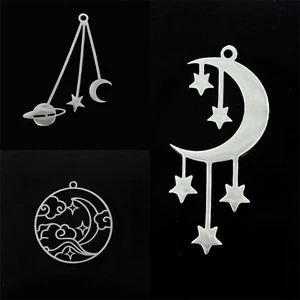 2 X ION PLATED STAINLESS STEEL PENDANTS TURTLE, MOON, STAR, PLANET - PICK STYLE - Picture 1 of 17