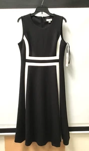 Calvin Klein ( New With Tag ) Ladies Sleeveless Black Dress Size 12 - Picture 1 of 6