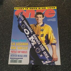 Magazine Onze Mondial n°118 - Laurent Blanc Olympique Marseille - novembre 1998