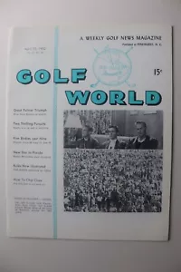 Golf World Magazine April 1962 Vol 15 No 46 Palmer Triumph Masters United States - Picture 1 of 3