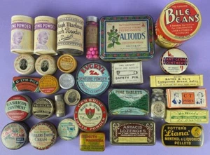 Original Vintage Advertising - Chemist Pharmacy - Tins & Packaging - Choose - Picture 1 of 61