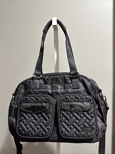 LUG Jumper 2 Carry All Tote Quilted Travel Bag Purse in Black - NWOT - Picture 1 of 15