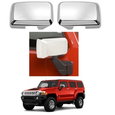 PARA HUMMER H3 2006-2010 CUBIERTAS RETROVISORES LATERALES CROMADAS SUPERPUESTAS Foto 1 de 3