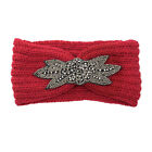 Warmer Crystal Wide Knit Headband Handmade Crochet Hair Band Girls Knitted
