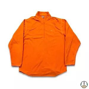 Chaqueta Pullover Nike Sportswear Polar Para Hombre Mediana Naranja Swoosh Cuarto Cremallera - Imagen 1 de 5