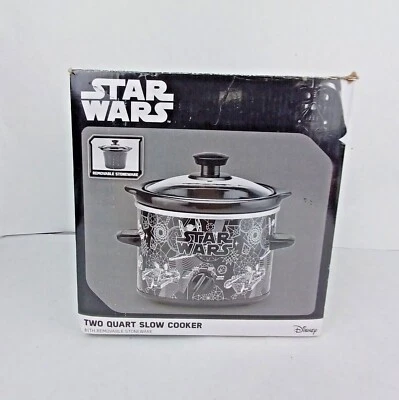 Star Wars 2 Quart Slow Cooker Crock Pot W/Removable Stoneware Disney  - Image 1 of 4