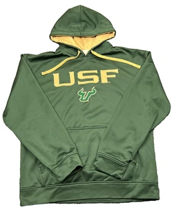 Majestic University South Florida USF Logo Hoodie Adult Large 42/44 Sweatshirt - Picture 1 of 12