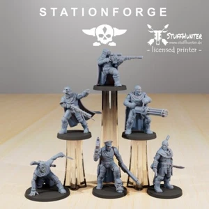 National Guard Orkaz Hunters (6) - Station Forge - Grimdark Tabletop Ork Ghost - Picture 1 of 8