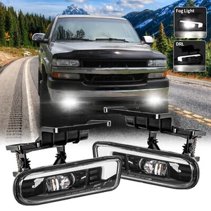 Faros antiniebla LED DRL para parachoques de conducción de 2 piezas aptos para Chevy Silverado 1500 2500 1999-2002 - Imagen 1 de 12