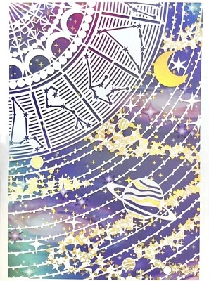 Papyrus Iridescent Laser Cut Constellations Blank Card Astrological  - Image 1 of 2