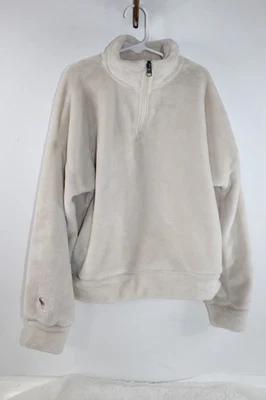 Suéter Pullover Abercrombie & Fitch Niñas 1/4 Cremallera Crema Polar Talla 9/10 Foto 1 de 4