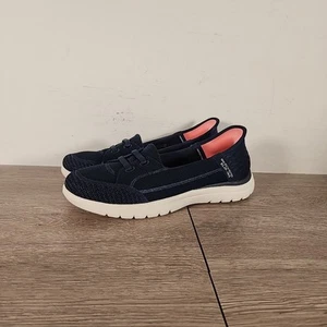 Skechers On The Go Slip-Ins: Flex-Top Notch Women's Size 7.5 Slip On Blue - Picture 1 of 8
