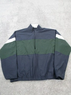 Chaqueta Abercrombie & Fitch Para Hombre Pequeña Azul Verde Blanco Cremallera Completa De Gran Tamaño  Foto 1 de 4