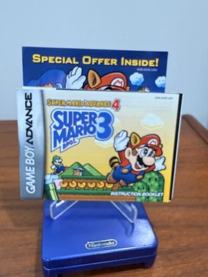 Super Mario Advance 4 Super Mario Bros 3 Gameboy Advance GBA Manual Foto 1 de 2