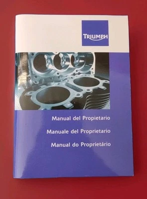 libro uso e manutenzione TRIUMPH SPEED MASTER  - Immagine 1 di 3