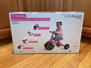 Chillafish Ziggi 12" Tricycle With Sturdy Steel Frame and Carry Handle (Pink) - Picture 1 of 5