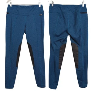 Kerrits Womens Equestrian Blue Pants sz Large Tech Tight Full Seat Riding - Picture 1 of 13