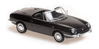 1:43 MINICHAMPS Fiat 850 Sport Spider Black 1968 940121231 Model - Image 1 of 2