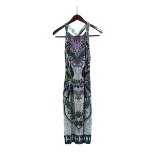 Neu mit Etikett Hale Bob ärmelloses Midikleid Racerback Damen S Boho Chic lebendig Urlaub - Bild 1 von 9