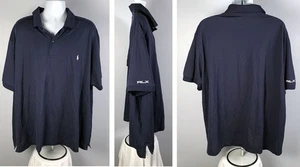 Ralph Lauren RLX Performance Polo Shirt Mens 3XB Blue Embroidered Pony Logo - Picture 1 of 5