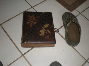 Antique Victorian Civil War Era Photo Album 36 1800s Cabinet Cards Tin Types - Picture 1 of 20