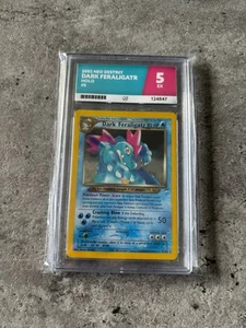 Pokemon TCG 2002 Neo Destiny Dark Feraligatr 5/105 - Rare Holo - Ace Grading 5 - Bild 1 von 2