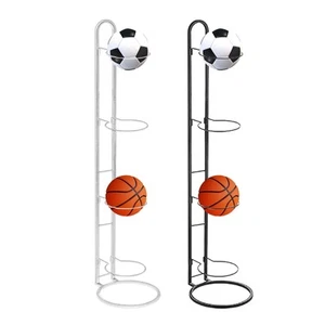 Vertical Ball Storage Basketball Storage Rack Freestanding Sports Equipment - Picture 1 of 14