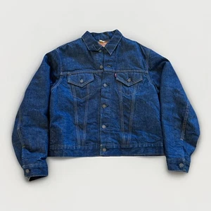 Vintage Levis Big E Trucker Jacke Herren 42 M Typ 3 Jeansdecke gefüttert 60er - Bild 1 von 16
