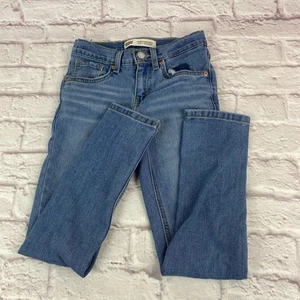 Levis 510 Jeans Boys 10 Regular 25x24 Performance Skinny Distressed Youth Denim - Picture 1 of 11