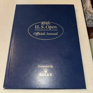 1985 85th US Open Official Annual by Rolex, Hard Copy Andy North 2nd Win  - Picture 1 of 3