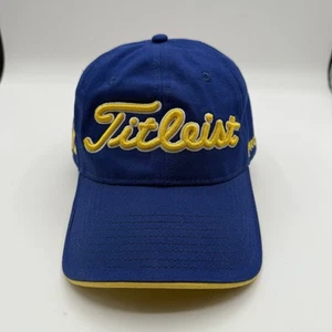 Titleist FJ Pro V1 Golf Cap Hat Blue Adjustable Yellow Embroidery Golfing Cap - Picture 1 of 7