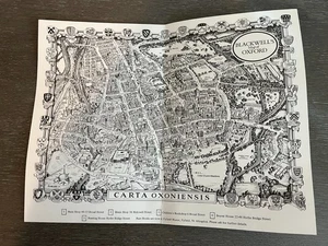 Vintage Blackwell's Karte von Oxford Carta Oxoniensis - Frank Cooper - Bild 1 von 3