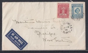 Newfoundland - Jul 1948 Bell Island, NL Airmail Cover to Nova Scotia - Imagen 1 de 1